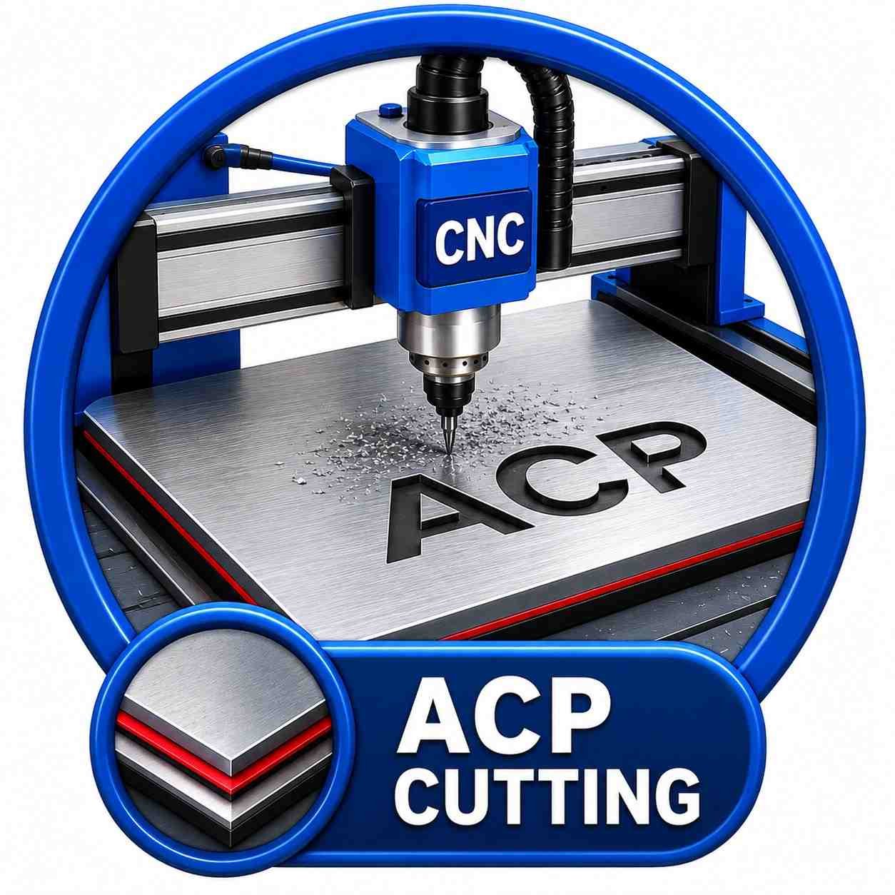 acp cutting cnc machine