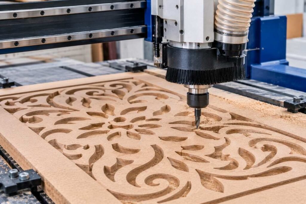 CNC Cutting: A Complete Guide to Process, Benefits, and Applications cnc router cutting a detailed custom design